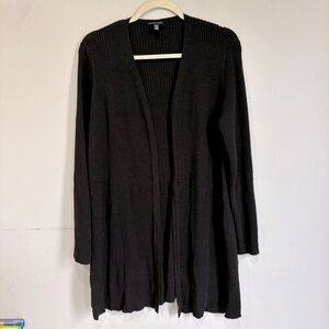 Eileen Fisher knitted wool long cardigan